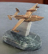 Бронзовый сувенир "Самолет"