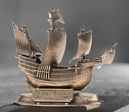 Бронзовый корабль "Санта-Мария" 1/350 (мал)
